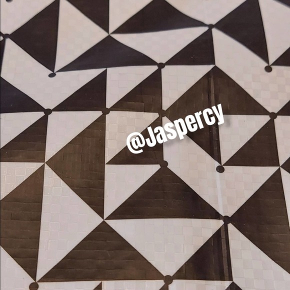 IKEA - KNALLA Two (2) Reusable Tote Bags Black & White Geometric Storage Eco - Picture 6 of 11